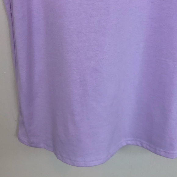 2 Piece Lavender Biker Shorts Set Soft Cotton - Picture 6 of 11